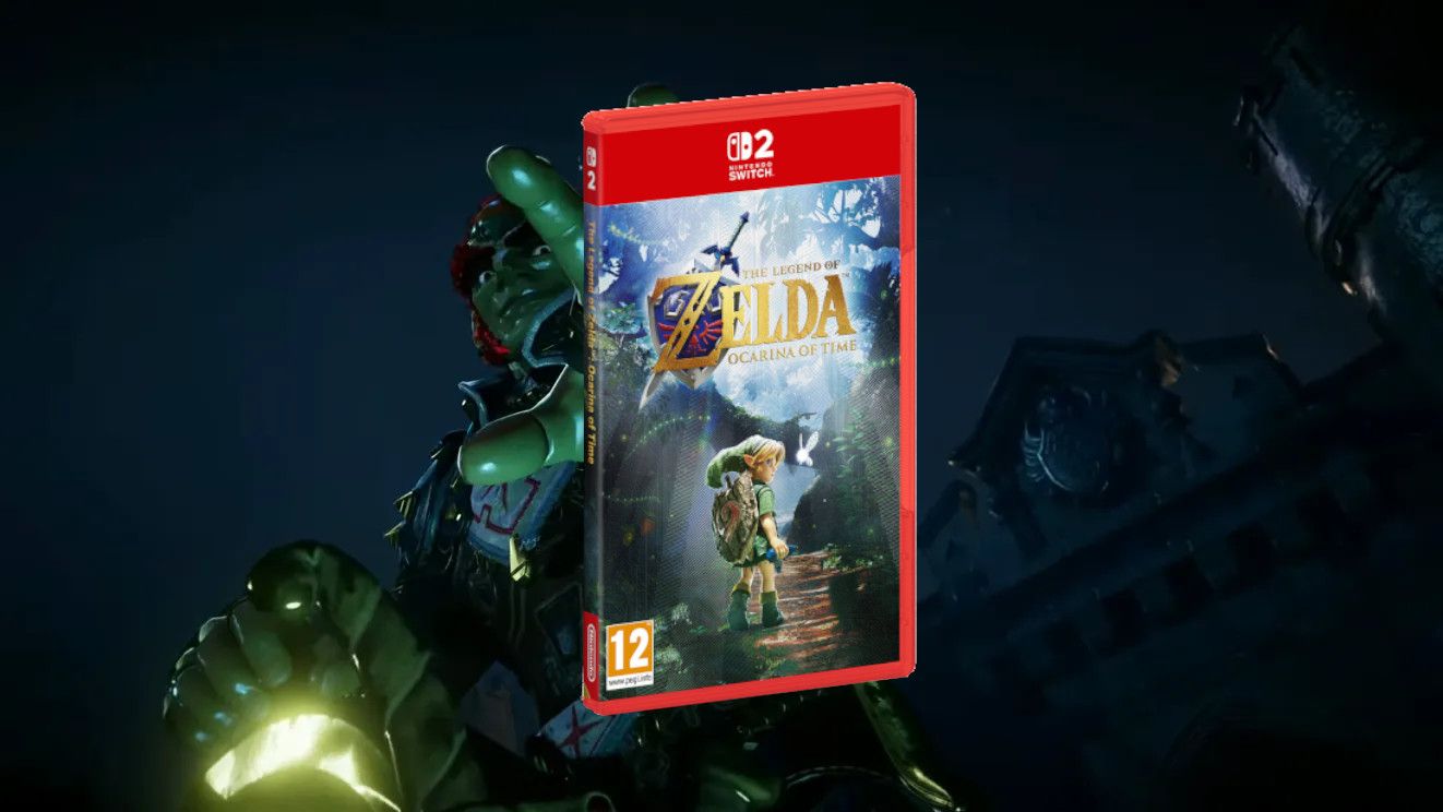 Nintendo Switch 2'de Zelda: Ocarina of Time fiziksel sürümüne özel dokulu folyo paketleme
