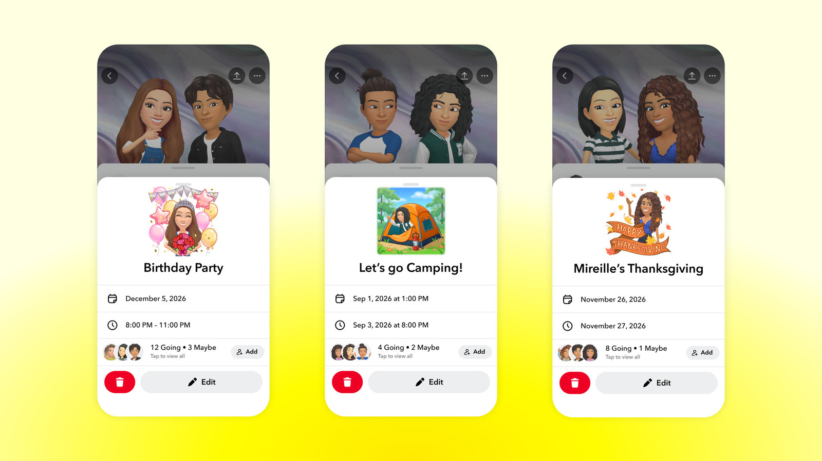 Snapchat, 200 Kişiye Kadar Katılımlı “Snapchat Plans” Özelliğiyle Etkinlik Planlamaya Başladı