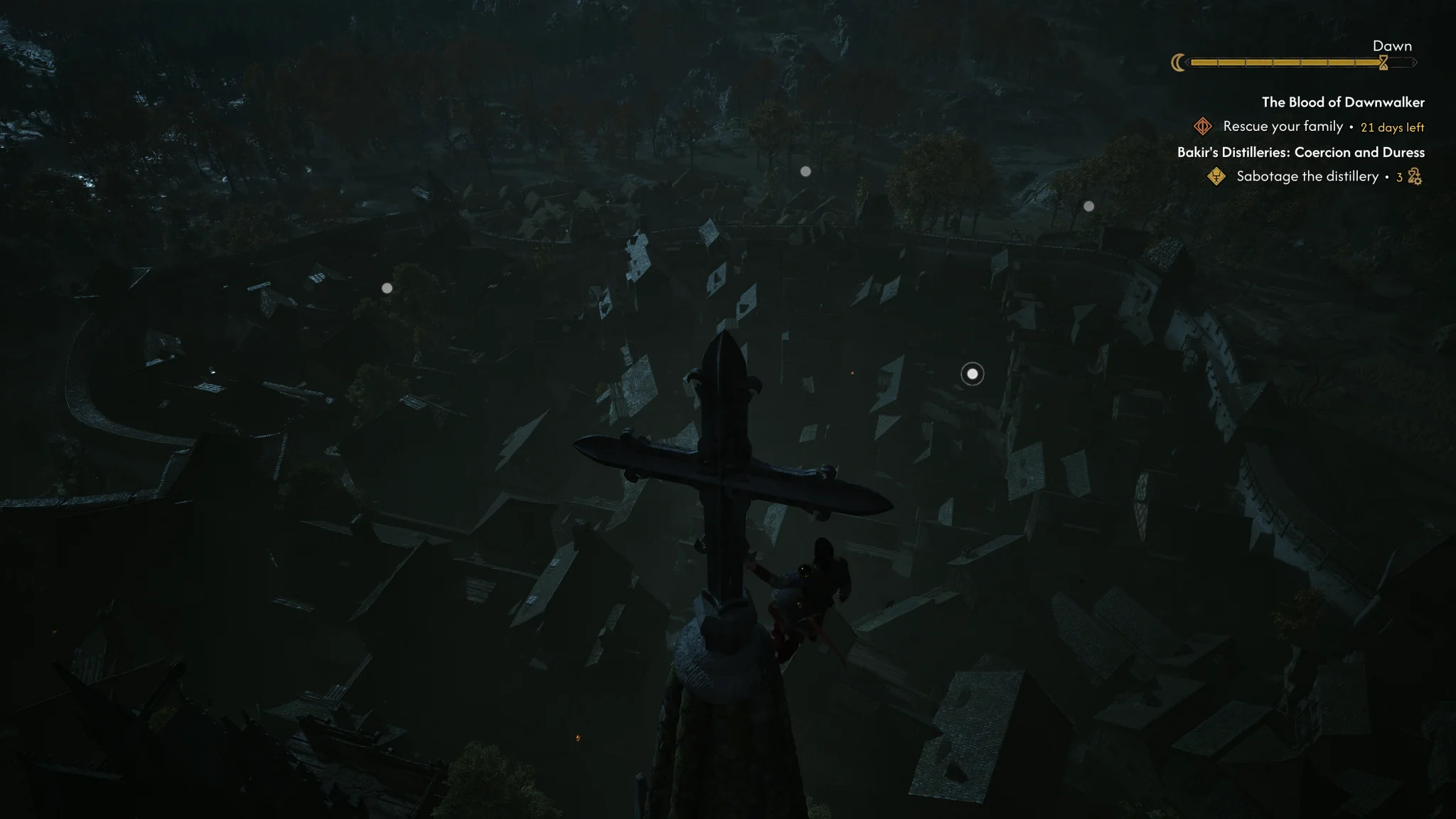 The Blood of Dawnwalker orta &ccedil;ağ şehri manzarası