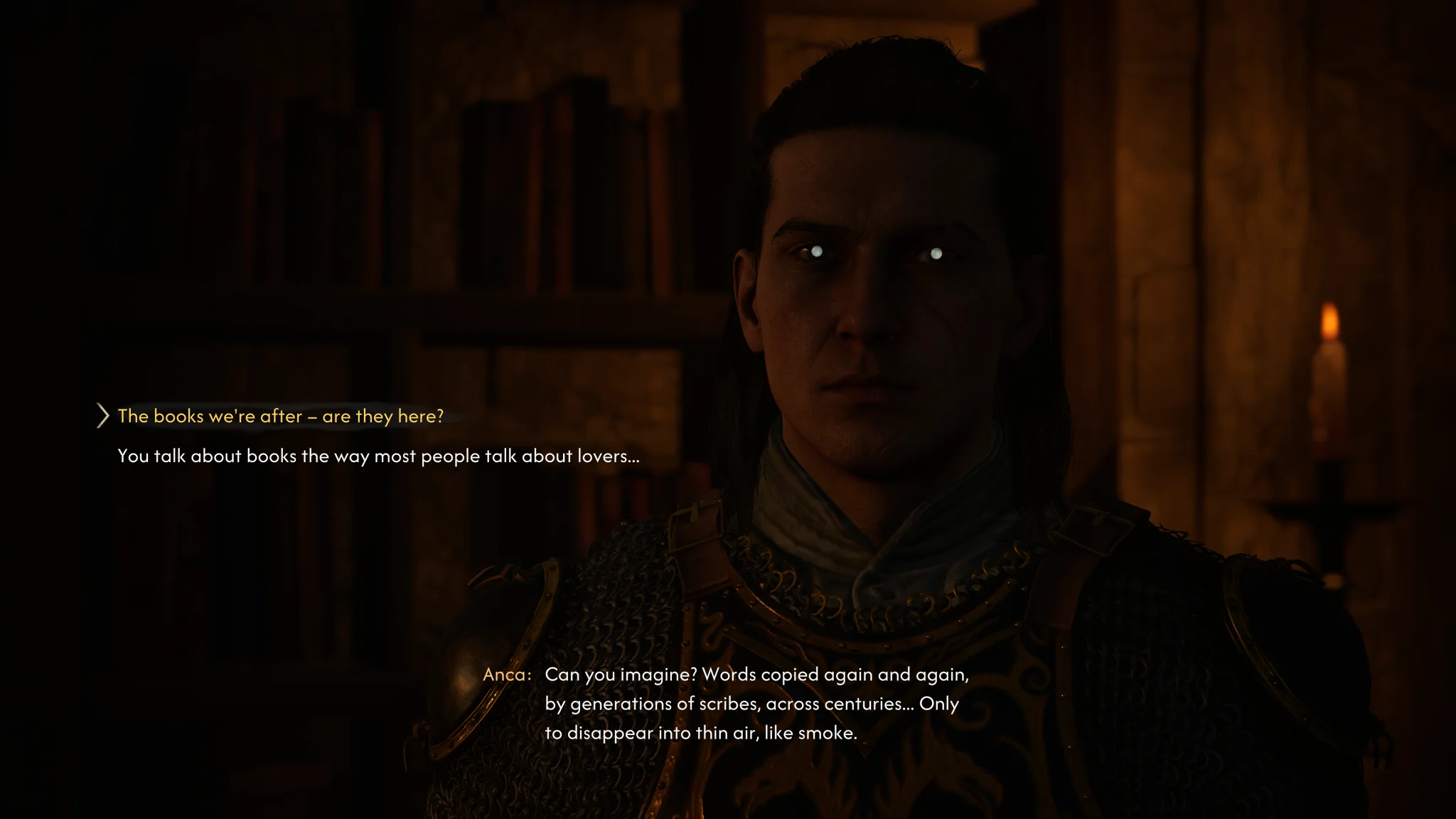 The Blood of Dawnwalker karakter diyaloğu