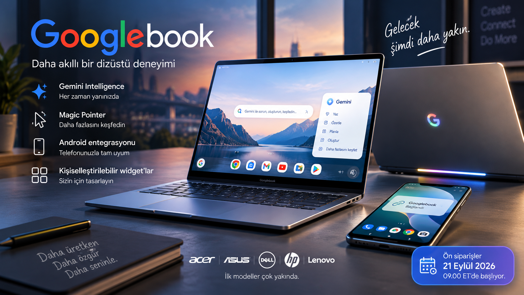 Googlebook Ön İncelemesi: Gemini Destekli Yeni Nesil Dizüstü Bilgisayar
